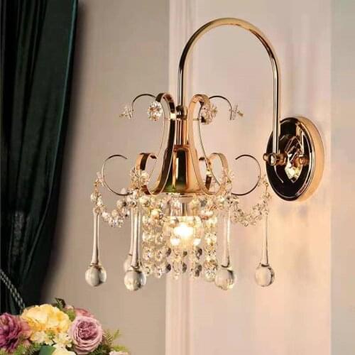 Crystal Wall Lamp Wall Light Bedroom Lamp Living Room Crystal Wall Type Restaurant Dining Room Wall Light Home
