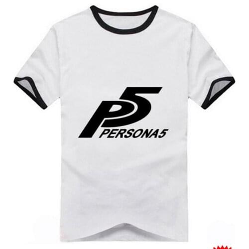 Persona 5 Ryuji Sakamoto Shujin School sports logo cosplay costume cat P5 cotton tshirt tee
