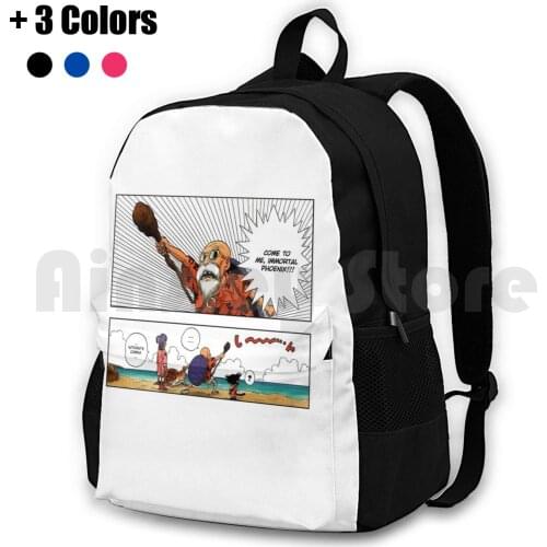 Master Roshi From Outdoor Hiking Backpack Riding Climbing Sports Bag Roshi Master Roshi Bulma Db Dbz Super Anime Manga Classic