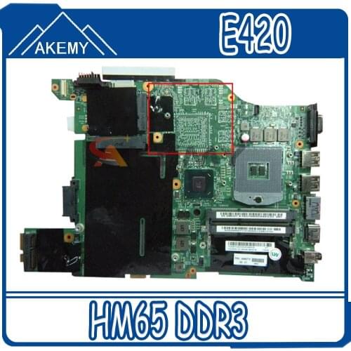 04W0712 For Lenovo Thinkpad E420 Laptop motherboard 12204-1 HM65 PGA 988B DDR3 Mainboard