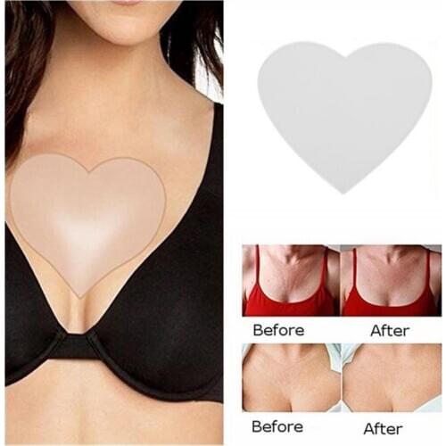Reusable Anti Wrinkle Chest Pad Silicone Transparent Removal Patch Skin Care Anti Aging Breast Lifting Chest Patch Flesh