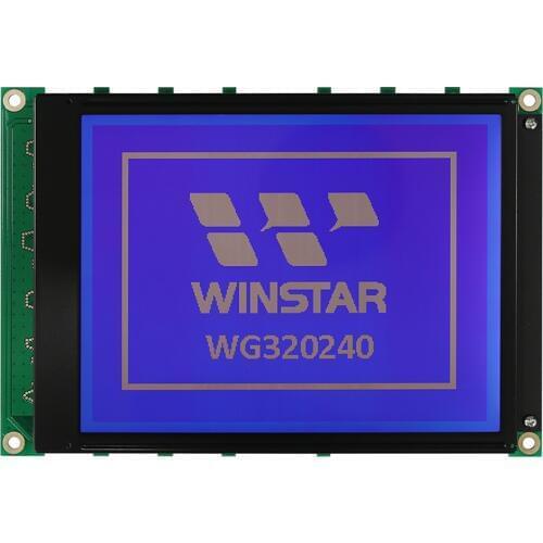 WG320240B0 WINSTAR 5V Blue LCD display module 320x240 built in RA8835 controller white backlight 8080 6800 parallel port