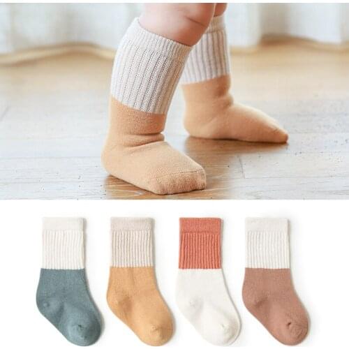 0-5 Y Breathable Baby Socks Boys Girls Socks Cotton Soft Newborn Babies Loose Comfortable Sock Kids Sport Clothes Accessories