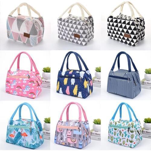 Portable Office Lunch Bag New Cooler Bag Thermal Insulated Lunch Box Women Tote Handbag Food Container School Camping Picnic Bag