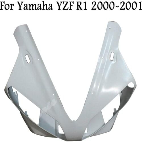New Motorcycle Unpainted Upper Front Cowl Nose Fairing For Yamaha YZF R1 2000-2001