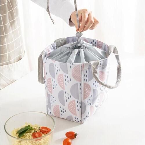 Portable Lunch Bag 2021 New Thermal Insulated Lunch Box Tote Cooler Bags Bento Pouch Lunch Container