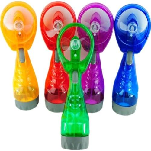 Portable Mini Fan Humidifier Battery Handheld Fan Water Spray Mist Fan Face Steamer Air Conditioner For Outdoor Dropshipping