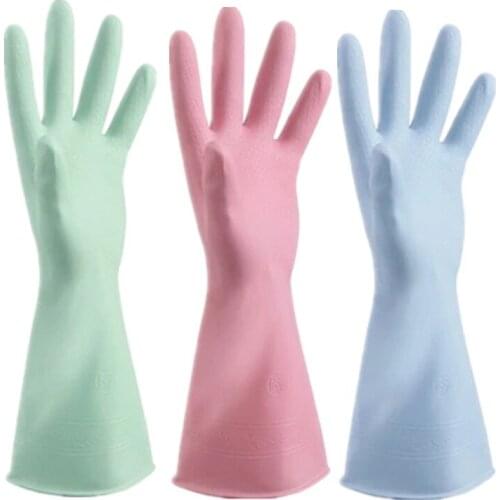 Durability Easy To Clean Gloves High Temperature Resistant Anti-slip Gloves Kitchen Dishwashing Gloves Rubber Latex Glove