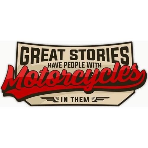 S40570# Self-adhesive Decal Great Stories Car Sticker Waterproof Auto Decors on Bumper Rear Window