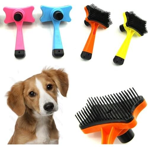 Self Clean Dog Hair Remover Quality Plastic Pet Brush Fur Comb Hot Sale Grooming Deshedding Tools Dog Grooming