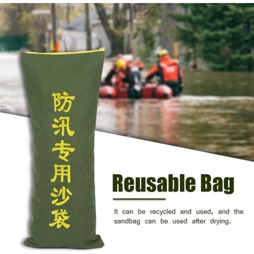Silicone Flood Control Sand Bag Available 3-5 Years Flood-resistant Thickened Sandbags Home Emergency Drawstring Sandbags