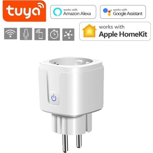 16A Tuya Smart Wifi LED Light Plug And For Apple Homekit Led Lamp Switch House Room Smart Socket Work With Alexa Google Home
