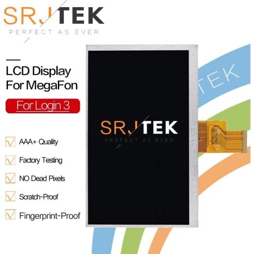 Srjtek 7" New LCD Display For MegaFon Login 3 MFLogin3T Tablet 1024X600 LCD Screen Panel Part Replacrment Glass Sensor