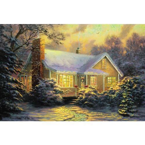 Warm hut The wooden puzzle 1000 pieces ersion jigsaw puzzle white card adult childrens educational toys