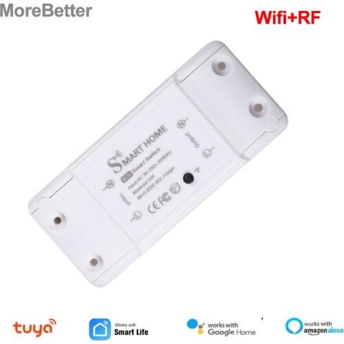 Tuya Smart Switch Wifi RF 433 Smart Home Remote Control ON/OFF Timer DIY Switch Via Smart Life APP Work with Alexa Google Home