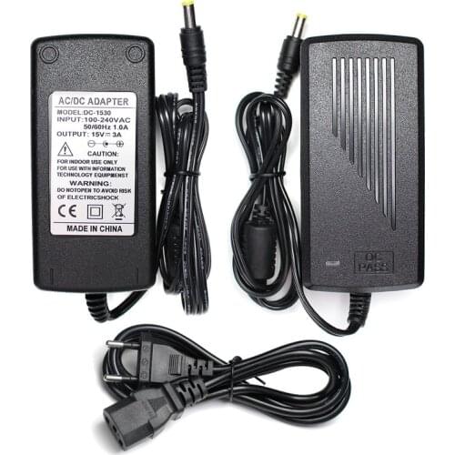AC DC 15V Power Adapter Supply 15V 1A 2A 3A 4A 5A 15 V Universal Power Adapter Supply AC TO DC Adaptor EU US Plug 220V To 15V
