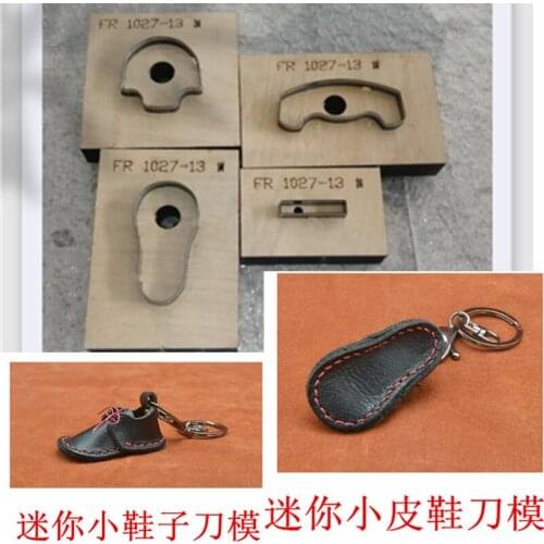 Japan Steel Blade DIY Leather Craft Shoes Design Wooden Die Cutting Knife Mould Template Hand Punch Machine Tool Set 80x40mm