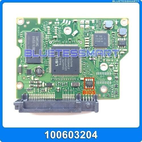 Hard drive parts PCB logic board printed circuit board 100603204 for Seagate 3.5 SATA hdd data recovery 1T/2TB hard drive repair