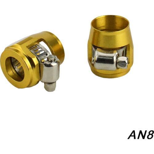1lot=2pcs Hose Clamp AN8 3/8'' Fuel Oil Water Tube Hose Fittings Finisher Clamps Hex Finishers ID:17.75mm TT100820