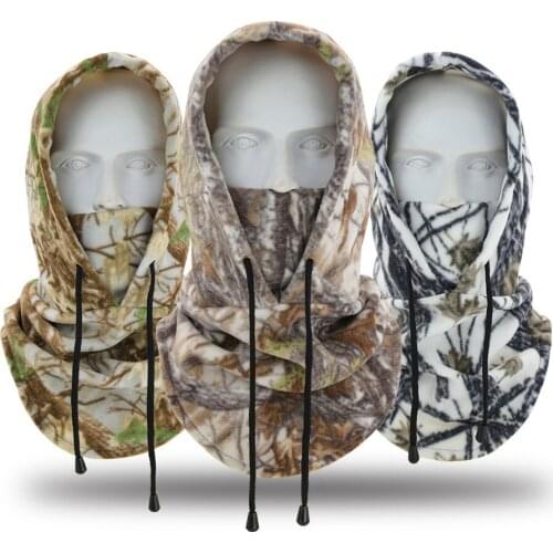 Winter Bike Hats Outdoor Sports Bib Cold-proof Thickened Ski Headgear Cs Camouflage Fleece Hat Warm Cycling Bike Hats Parts