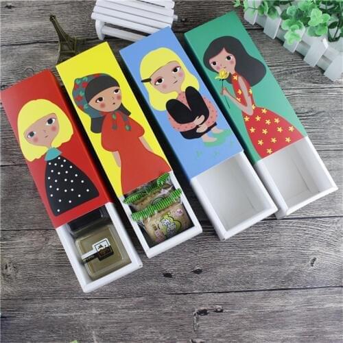 10Pcs Kids Birthday Baptism Shower Christmas New Year Decor Wedding Favor Event Party Colorful Tree Girl Cake Biscuit Candy Box