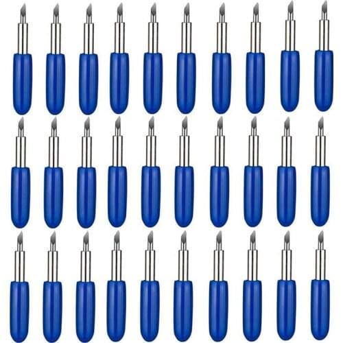 30PCS 60 Degree Deep Cut Blades for Cricut Explore Air 2 Air Maker Expression Vinyl Fabric Cutting Blades Replacement