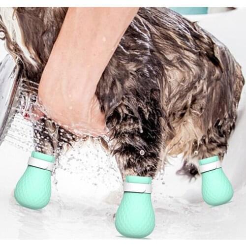4Pcs Silicone Cat Washing Paw Protector Kitten Grooming Anti-Scratch Shoes Bath Boots Bite Resistant Cat Feet Pet Supplies
