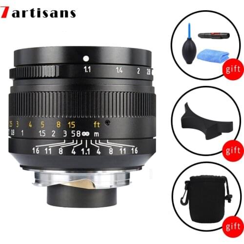 7 Artisans 50mm F1.1 large Aperture Paraxial M-mount Lens For Leica Cameras M-m M240 M3 M5 M6 M7 M8 M9 M9p M10