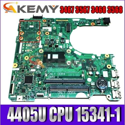 Akemy Brand NEW For Dell Vostro 3467 3567 3468 3568 Motherboard 15341-1 91N85 Pentium Processor 4405U CN-0FG54C FG54C Mainboard