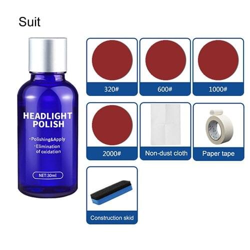 Bottle 30ML Car Headlight Repair Coating Solution Repair Kit Oxidation Rearview Coating Headlight Polishing Anti-scratch Liquid