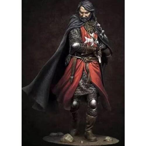 75MM resin soldier crusader ancient battlefield historical figure GK figure