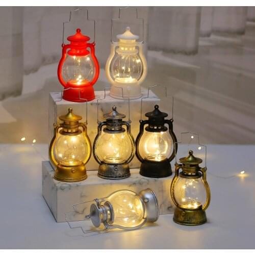 Merry Christmas Decorations Plastic Pony Lantern Santa Claus Christmas Ornaments Navidad 2021 Xmas 2022 New Year Christmas Light