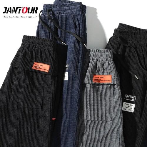 JANTOUR Men's Corduroy Trousers