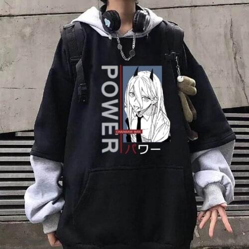Chainsaw Man Print Cosplay Costume Unisex Hoodie Loose and Casual Pullover Harajuku Hoodies Men