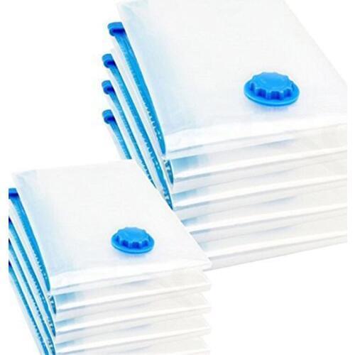 New Vacuum bag 10 pieces Set 2 sizes 6 pieces 40x60 and 4 pieces 60x80 sturdy for storing clothes, quilts and bed linen Vacuum b