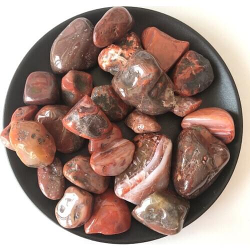 100g 15-25mm Natural South Red Agate Gravel Original Stone Purify Degaussing Quartz Crystals Minerals Specimen Health Decoration