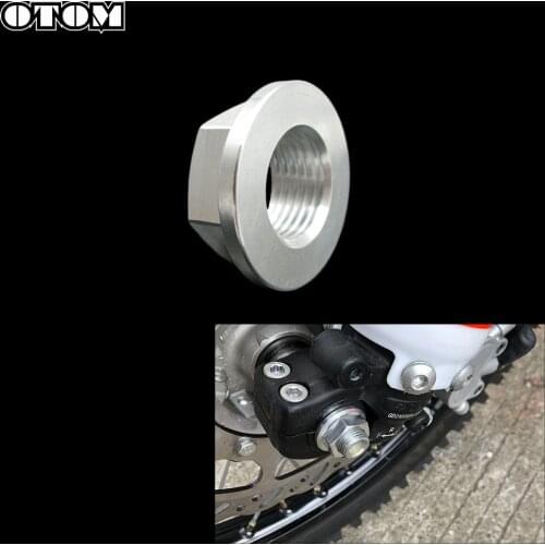 OTOM Motorcycle M16 Front Axle Nut 7075 Aluminum Self-locking Hex Nut Insert Lock Screw For HONDA CR125 CRF450X CRF250 Motocross