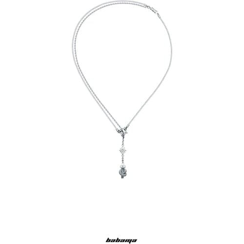 Babama Endless Series Necklace Mens New Fashion Brand Design Womens Pendant Small Hip-Hop Couple Gift Pendant