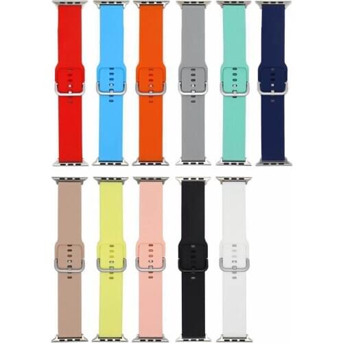 Bracelet Belt Watch strap for Iwatch 6 5 4 44mm 40mm for Apple Watch 3 2 1 Silicone band for Apple Watch 38mm 42mm Sport iwatch