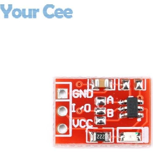 50pcs TTP223 Touch Button Module Capacitor Type One Single Channel Self Locking Touch Switch Sensor New 15*11mm 2.5-5.5V