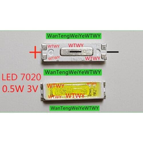 50pcs SEOUL LED Backlight TV LED 7020 LED Backlight High Power 0.5W 3V Cool white For LED LCD TV Backlight Application