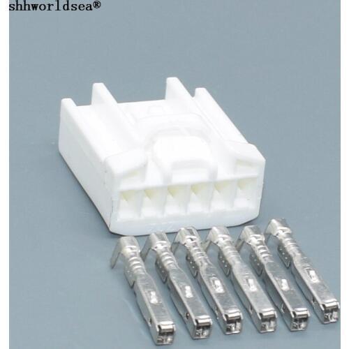 Shhworldsea 6pin 1.8mm Auto Electronic harness sensor plug connector 7183-6097