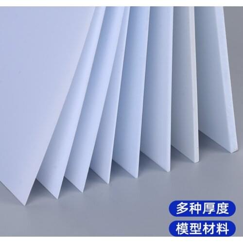 100mm x 200mm ABS Styrene Sheets White Model Architectural Material Different Thick
