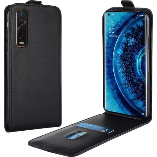 Flip Up and Down Leather Case for OPPO Find X2 Pro CPH2025 PDEM30 Vertical Cover for OPPO Find X2Pro Case Phone Bag