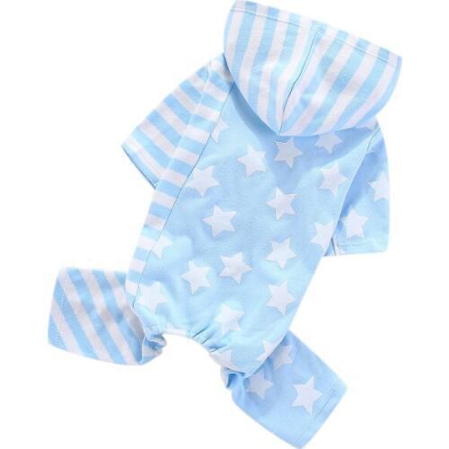 Spring Autumn Dog Jumpsuit Pajamas Hoodie Pomeranian Poodle Bichon Schnauzer Dog Clothes Pet Clothing Outfit Overalls Dropship