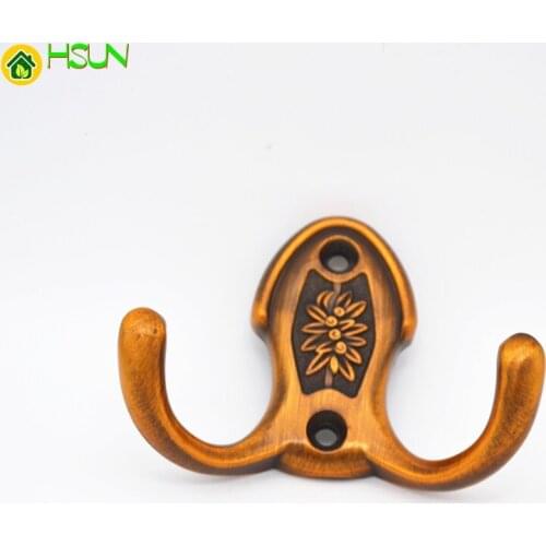 Vintage Zinc Alloy Robe Hook for Bathroom Hook Wall Cloth Hooks Coffee