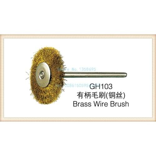 Jeweler Wire Brush 100pcs/pack Jewelry Polishing Rotary Wheels Making Tools and Accessories GH103 Brass Metal 1inch