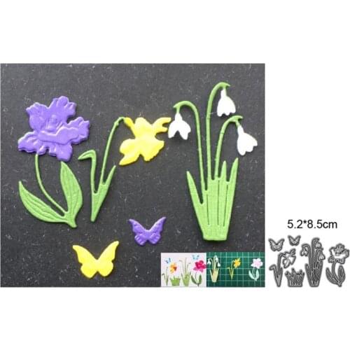 Wildflower Metal Cutting Dies Cut Die Mold Scrapbooking dies Decoration Paper Craft Embossing Dies New for 2021 Stencils dies