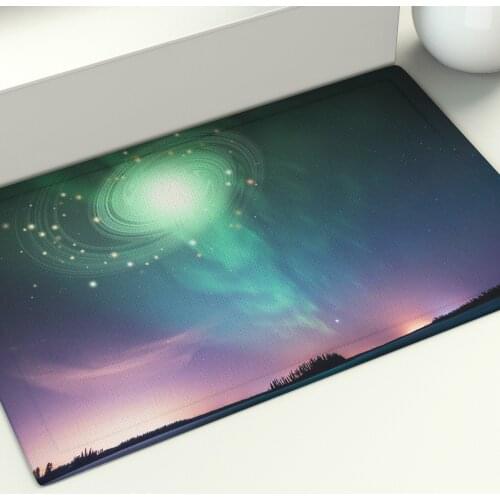 Starry Sky Galaxy Floor Mat Universe Space Stars Area Rugs Living Room Dorm Art Home Psychedelic Carpet Decor Hippie Doormat