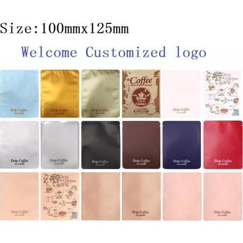 1000pcs/lot Drip Coffee Packaging Bag Aluminum Foil Compoud Bags Three Layers Good Quality Empty Without Printing Coffee Bag